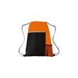 Two Tone Sport Drawstring Backpack Multi Pocket | https://www.bestnamebadges.com