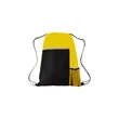 Two Tone Sport Drawstring Backpack Multi Pocket | https://www.bestnamebadges.com