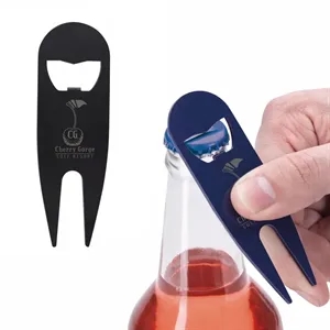 Good Value™ Modern Divot Tool with Bottle Opener | https://www.bestnamebadges.com