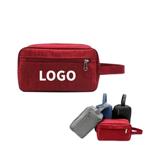 Portable Zipper Cosmetic Shaving Bag for Daily and Travel