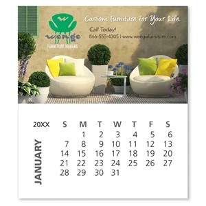 Good Value™ Business Card Magnet with 12-Sheet Calendar | https://www.bestnamebadges.com
