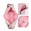 Chic Braided Handle Crescent Shoulder Bag With Side Pockets | https://www.bestnamebadges.com