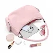 Chic Braided Handle Crescent Shoulder Bag With Side Pockets | https://www.bestnamebadges.com
