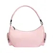 Chic Braided Handle Crescent Shoulder Bag With Side Pockets | https://www.bestnamebadges.com