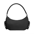 Chic Braided Handle Crescent Shoulder Bag With Side Pockets | https://www.bestnamebadges.com
