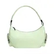 Chic Braided Handle Crescent Shoulder Bag With Side Pockets | https://www.bestnamebadges.com