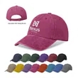 6 Panel Unstructured Washed Cotton Baseball Hat | https://www.bestnamebadges.com