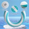 Striped Inflatable U-Shaped Pool Swim Ring | https://www.bestnamebadges.com