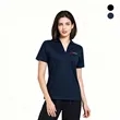 Ladies Micro Pique Ribbed Collar Polo Shirt | https://www.bestnamebadges.com