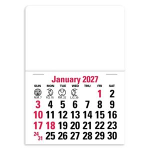 Triumph® Calendars Press-N-Stick Full-Color Header Standa...