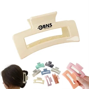 Jelly Crystal Claw Rectangle Clip Strong Hold for Hair