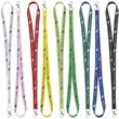 Universal Source® 5/8" Satin Screen Print Lanyard | https://www.bestnamebadges.com