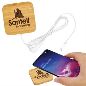 Good Value™ Bamboo Magnet-Hold 15W Wireless Charger