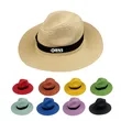 Panama Straw Hat Fedora Summer Beach Sun Hats UPF Straw Hat | https://www.bestnamebadges.com