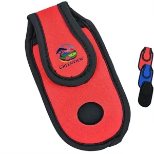 Neoprene Golf Ball & Tee Pouch with Carabiner