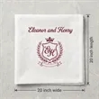 Custom Cotton Napkins With One to Full Color Imprint Options | https://www.bestnamebadges.com