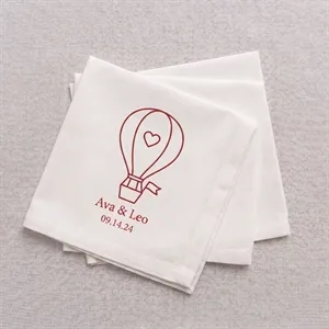 Custom Cotton Napkins With One to Full Color Imprint Options