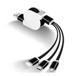 3 in 1 USB Retractable Fast Charging Cables | https://www.bestnamebadges.com