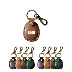 Leather Air Tag Holder Keychain