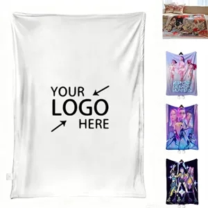 Print Flannel Blanket 3D Digital Throw Tapestry