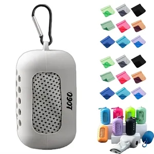 Cool Sports Towel Silicone Pouch for Fitness Climbing