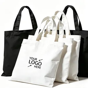 Plain Blank Canvas Reusable Shopping Tote Bag