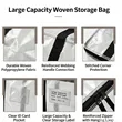 Large Foldable Thick Waterproof Moving Storage Organizer Bag | https://www.bestnamebadges.com