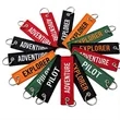 Woven Fabric Key Chain | https://www.bestnamebadges.com
