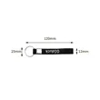 Silicone Wristband Keychain  | https://www.bestnamebadges.com