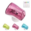 Plastic Travel Toothbrush Cover Cap W/ Suction Cup | https://www.bestnamebadges.com