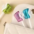Plastic Travel Toothbrush Cover Cap W/ Suction Cup | https://www.bestnamebadges.com
