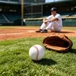9" Official Size Leather Baseball W/ Rubber Core | https://www.bestnamebadges.com