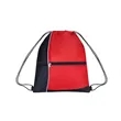 Two Tone Sports Drawstring Backpack Cinch Bag | https://www.bestnamebadges.com