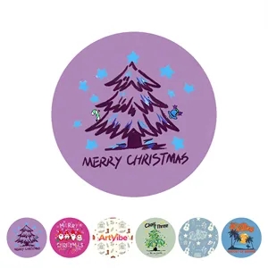 8" Full Color Round Non Slip Rubber Base Mouse Pad