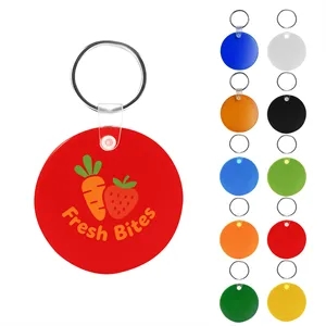 2" Full Color Custom Round Soft PVC Key Tag
