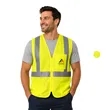High Viz Class 2 Reflective Tape Safety Zipper Vest | https://www.bestnamebadges.com