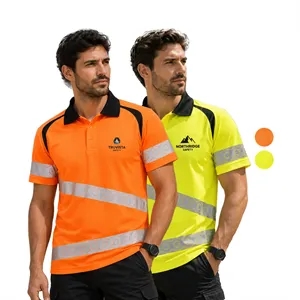 Class 3 Hi Viz Breathable Segmented Tape Safety Polo
