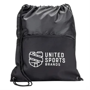Jadis Drawstring Bag w/ Zipper Pocket