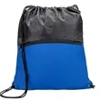 Jadis Drawstring Bag w/ Zipper Pocket | https://www.bestnamebadges.com