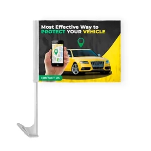 Car Flag on Economy 13" or 17" Flex Pole - Digital