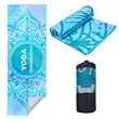 Microfiber Yoga Mat Towel With Corner Pocket | https://www.bestnamebadges.com