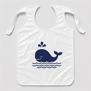 Custom Child Plastic Bibs With One Color Imprint