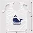 Custom Child Plastic Bibs With One Color Imprint | https://www.bestnamebadges.com