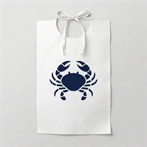 Adult Poly Backed Paper Bibs With Ties
