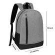 Stylish Two-Tone Heathered Backpack | https://www.bestnamebadges.com