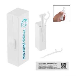 10 Pc. Dental Flosser Pick Dispenser | https://www.bestnamebadges.com
