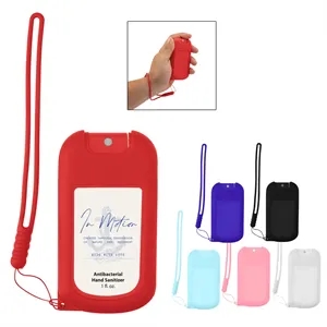 1 Oz. Hand Sanitizer with Silicone Case | https://www.bestnamebadges.com