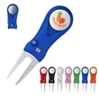 Foldable Pop Up Golf Repair Divot Tool And Ball Marker | https://www.bestnamebadges.com