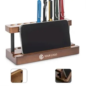 Wooden Multi-Function Desk Organizer