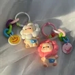 Cartoon Pig Keyring Charm | https://www.bestnamebadges.com